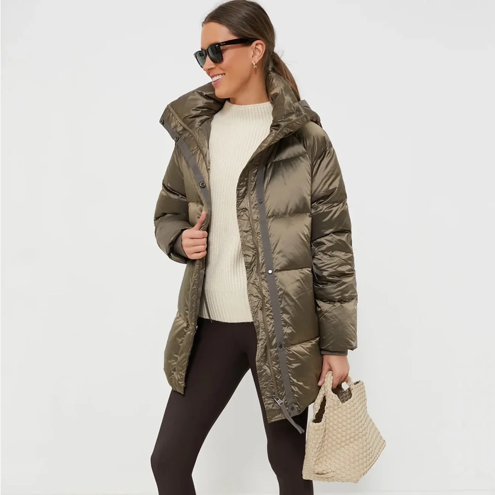 Varley Canton Down Jacket — brushed olive metallic - Picture 7 of 11